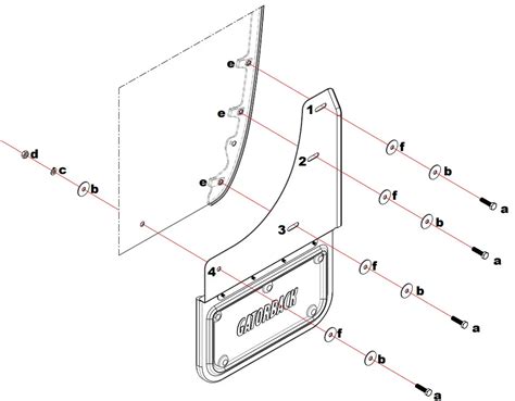 mud flap set instructions